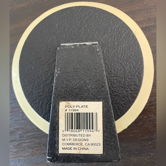 3/$15 Vintage Ballerina 5" Raised Poly Decorative Plate - Picture 2 of 3